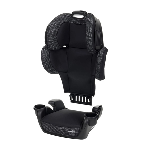 Evenflo Go Time LX Booster Car Seat Highback Backless 2-in-1 Black - Picture 6 of 7